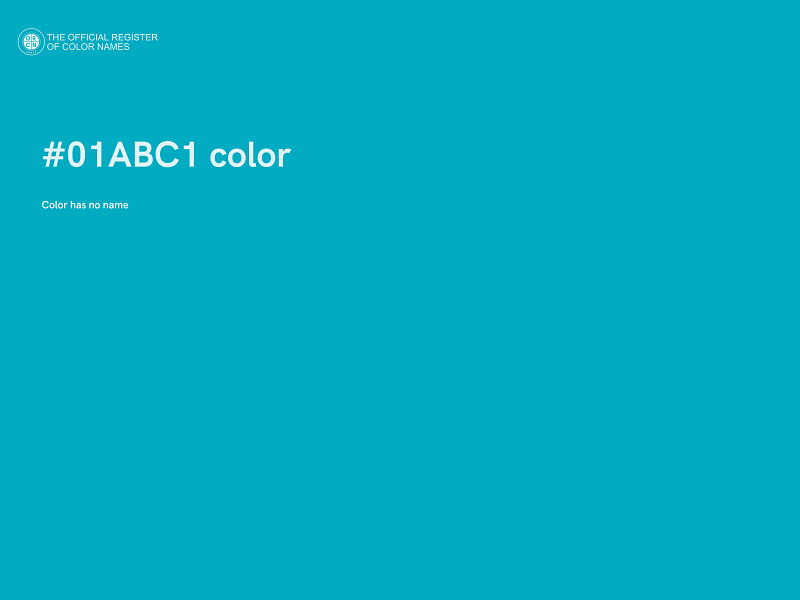 #01ABC1 color image