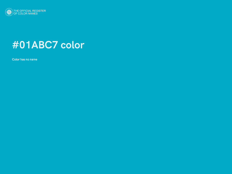 #01ABC7 color image