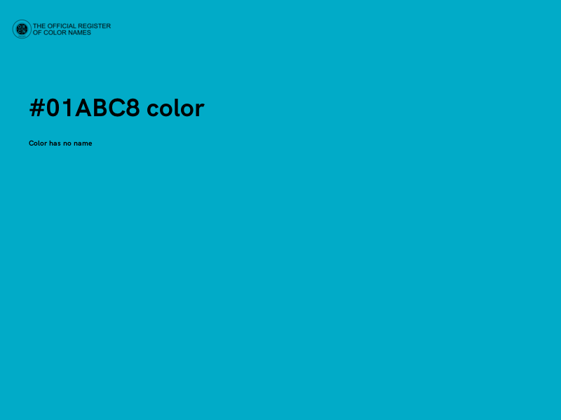 #01ABC8 color image