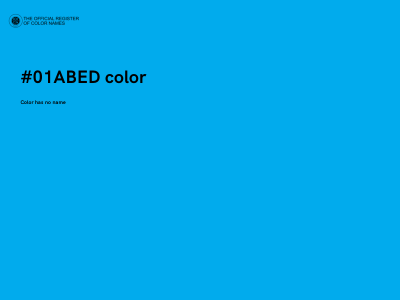 #01ABED color image
