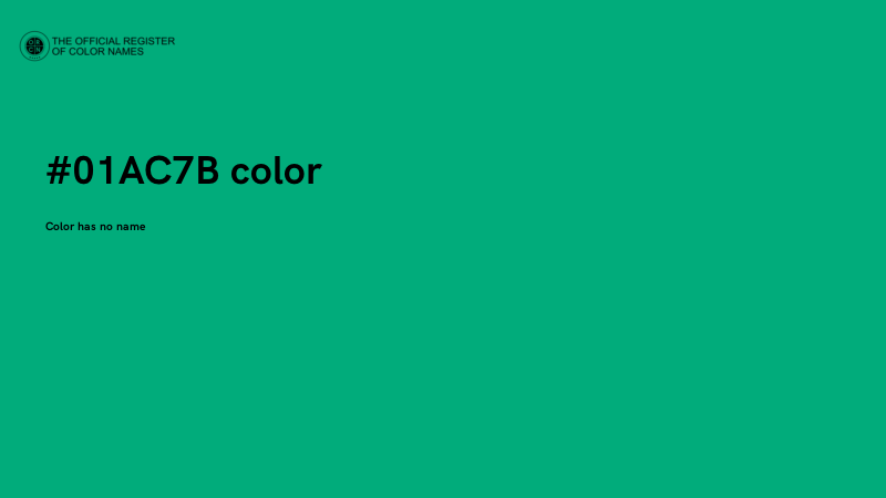 #01AC7B color image