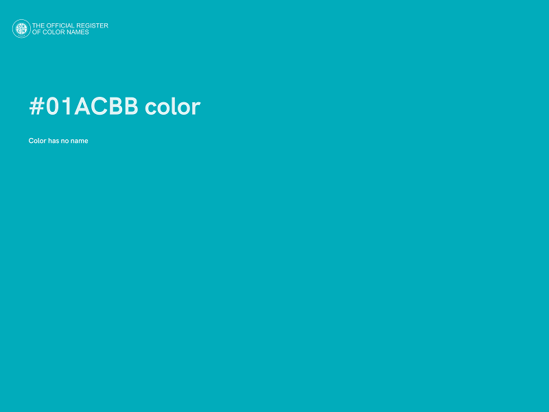 #01ACBB color image