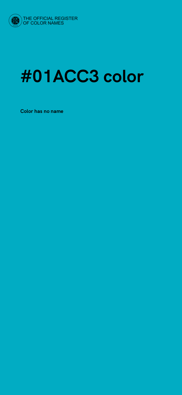 #01ACC3 color image