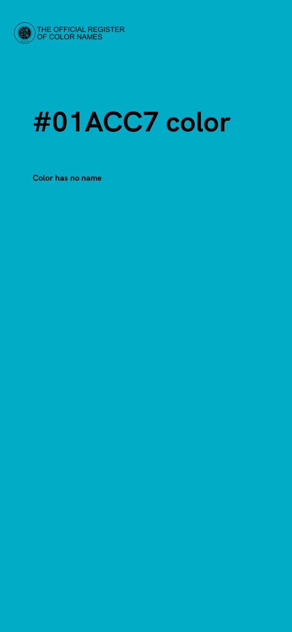 #01ACC7 color image