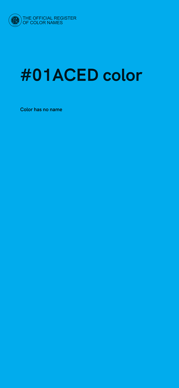 #01ACED color image