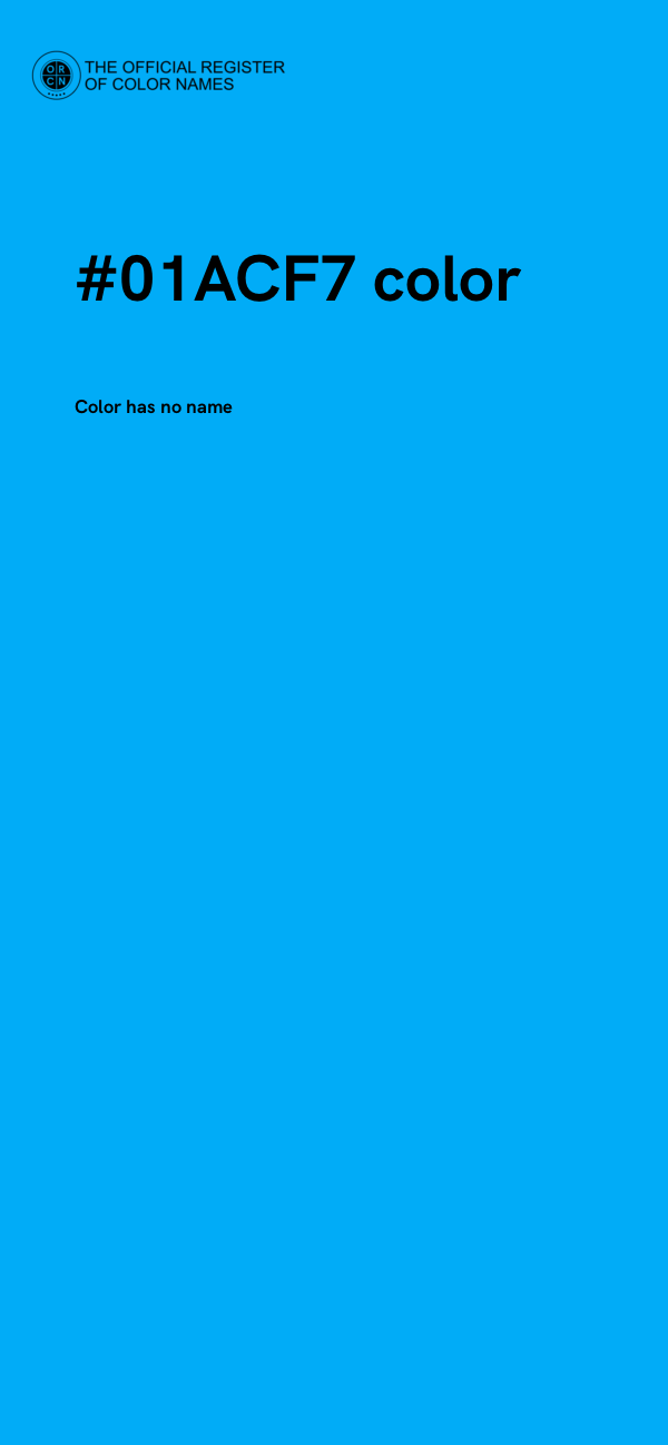 #01ACF7 color image