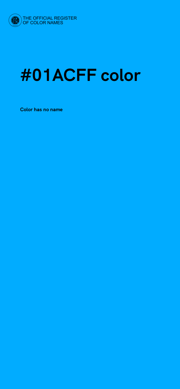 #01ACFF color image