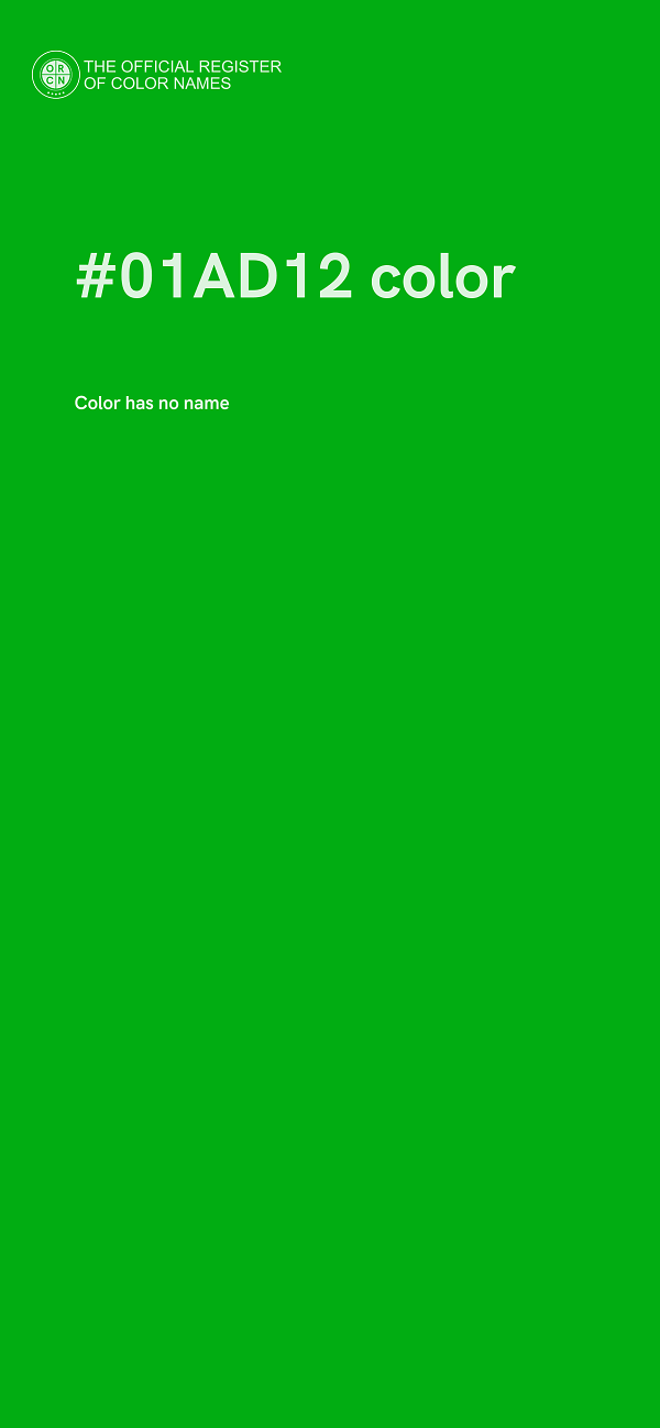 #01AD12 color image