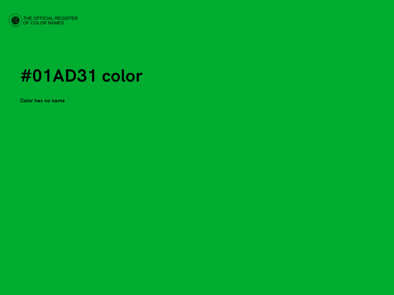#01AD31 color image