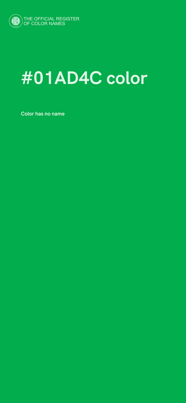 #01AD4C color image