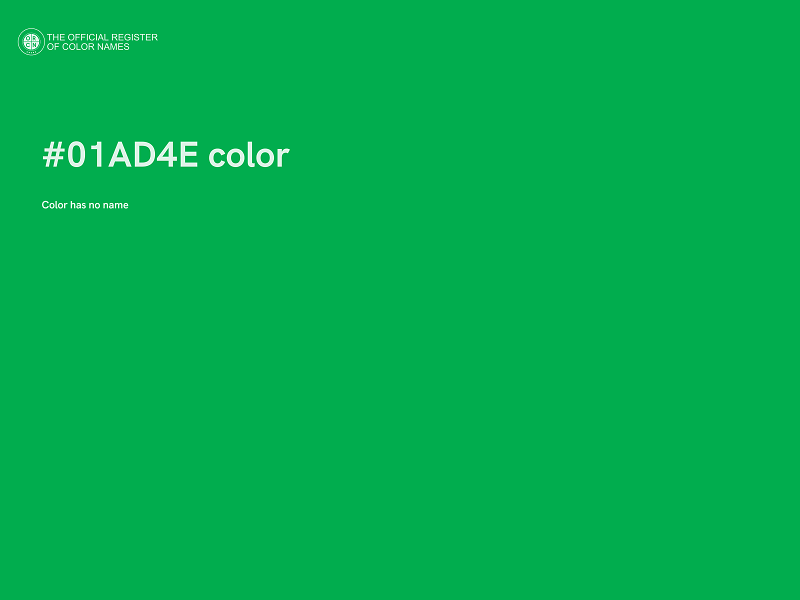 #01AD4E color image