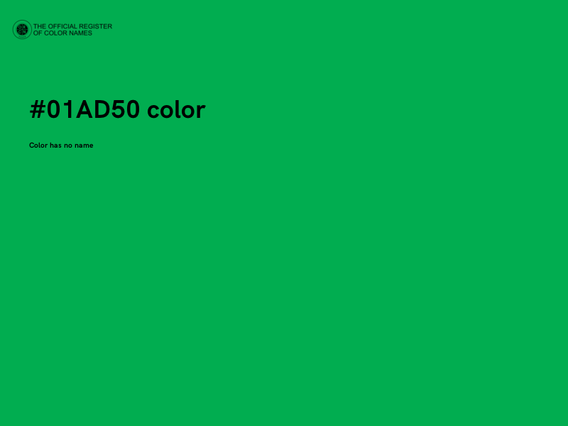 #01AD50 color image