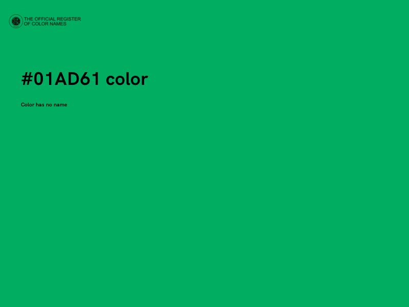 #01AD61 color image