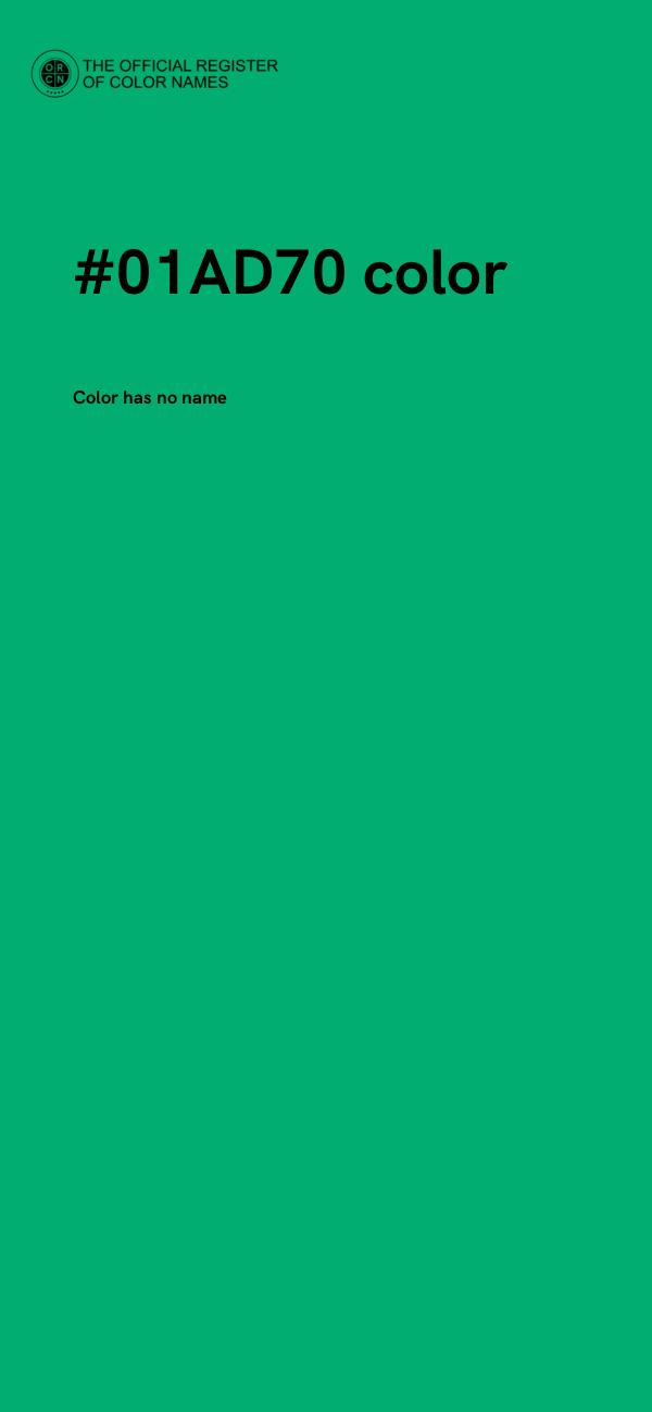 #01AD70 color image