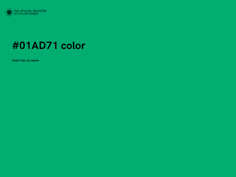 #01AD71 color image