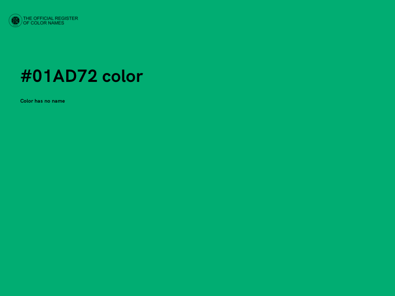 #01AD72 color image