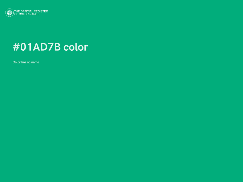 #01AD7B color image
