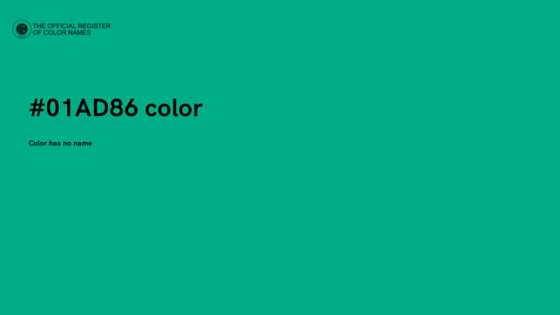 #01AD86 color image