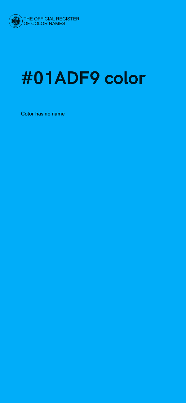 #01ADF9 color image