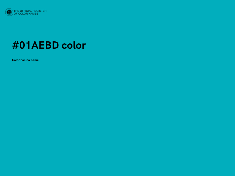 #01AEBD color image