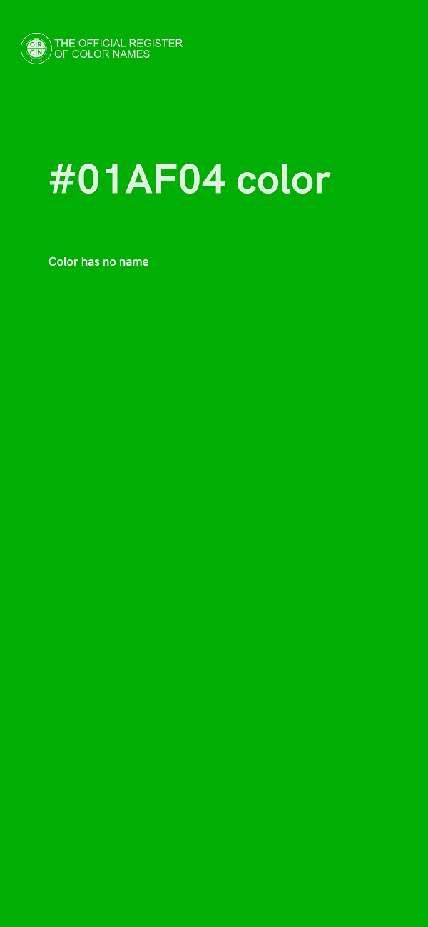 #01AF04 color image