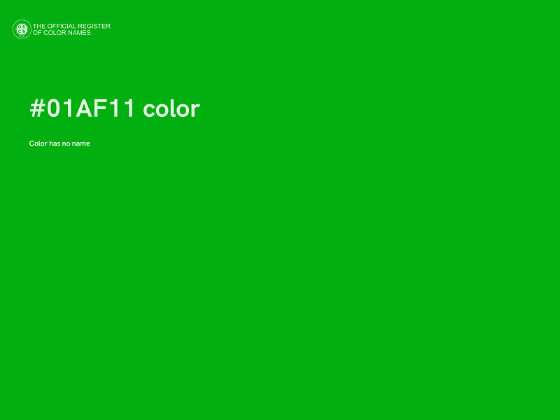#01AF11 color image