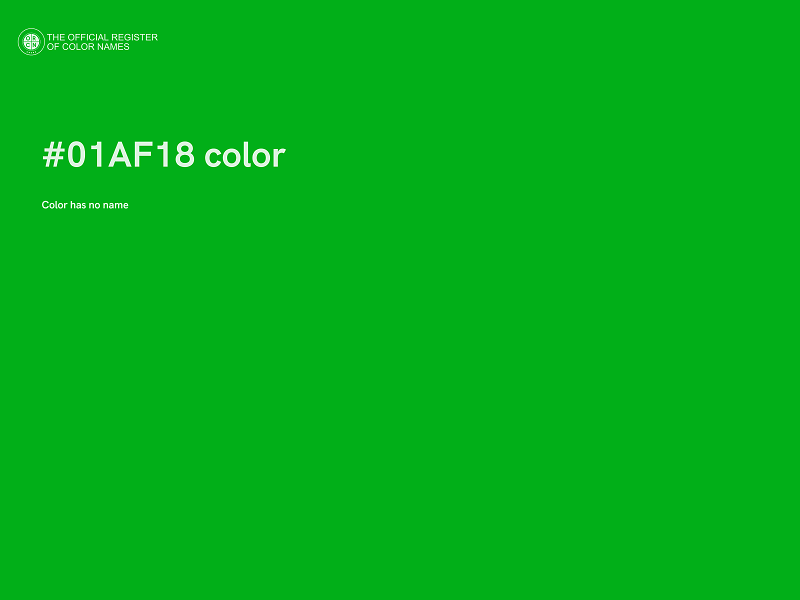 #01AF18 color image