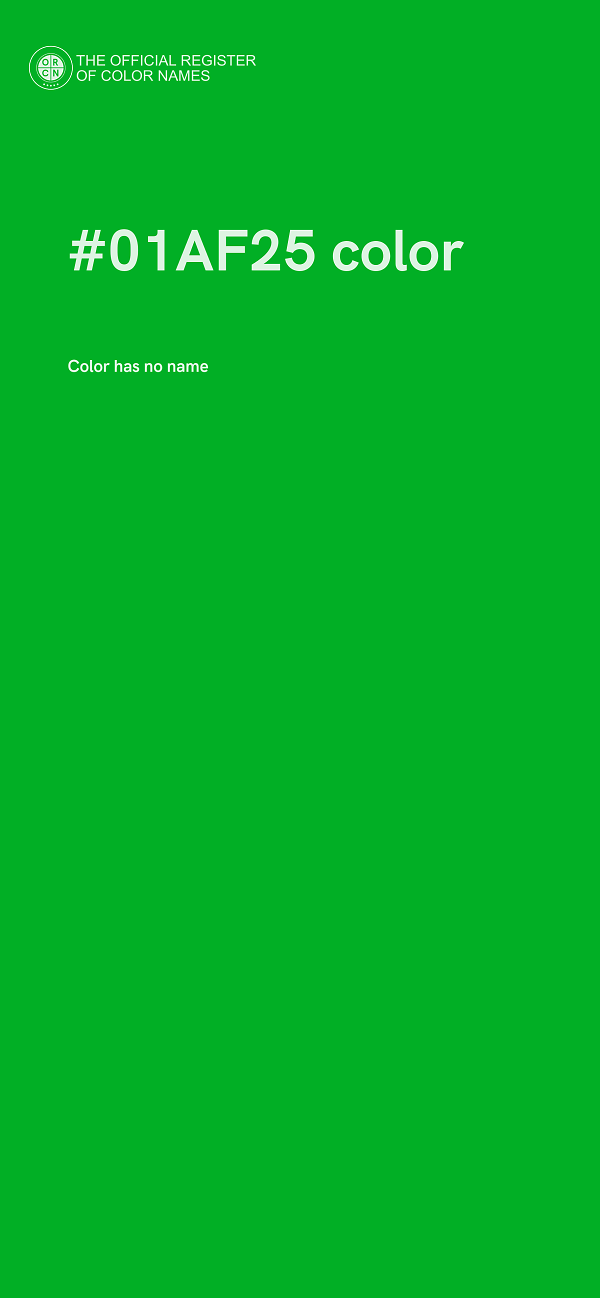 #01AF25 color image
