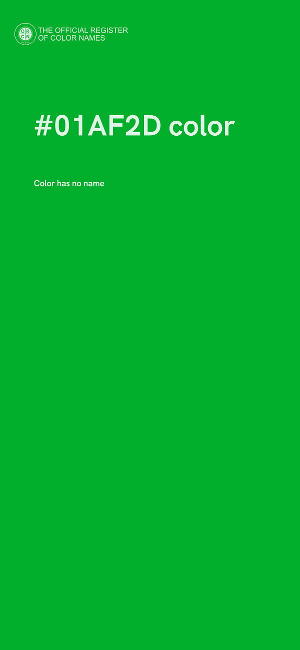 #01AF2D color image