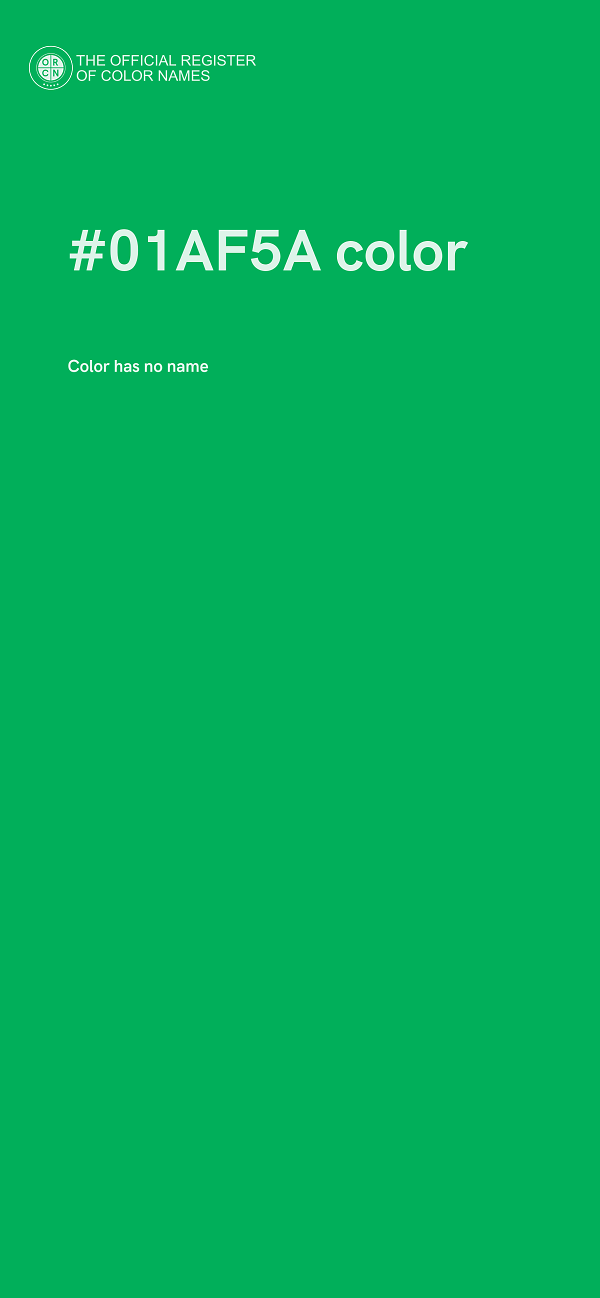 #01AF5A color image
