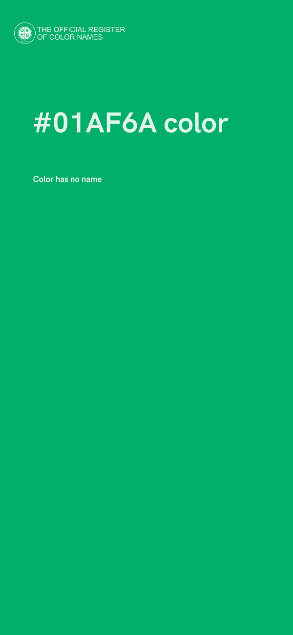 #01AF6A color image