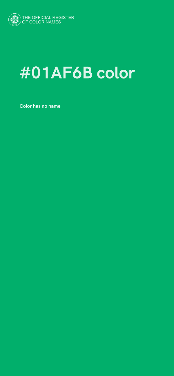 #01AF6B color image
