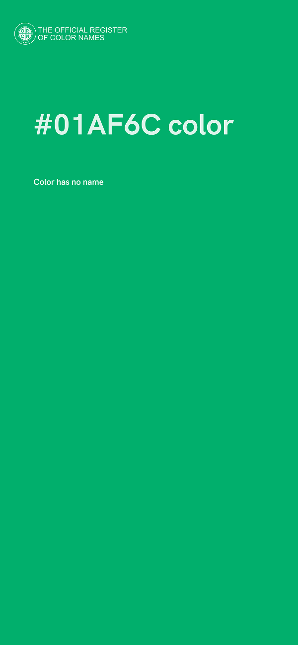 #01AF6C color image