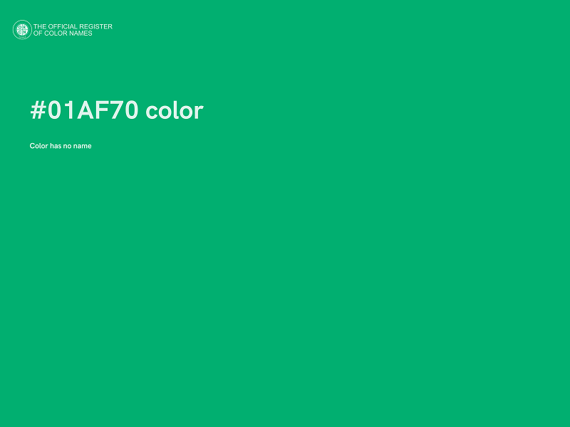 #01AF70 color image