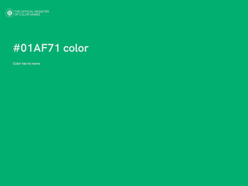 #01AF71 color image