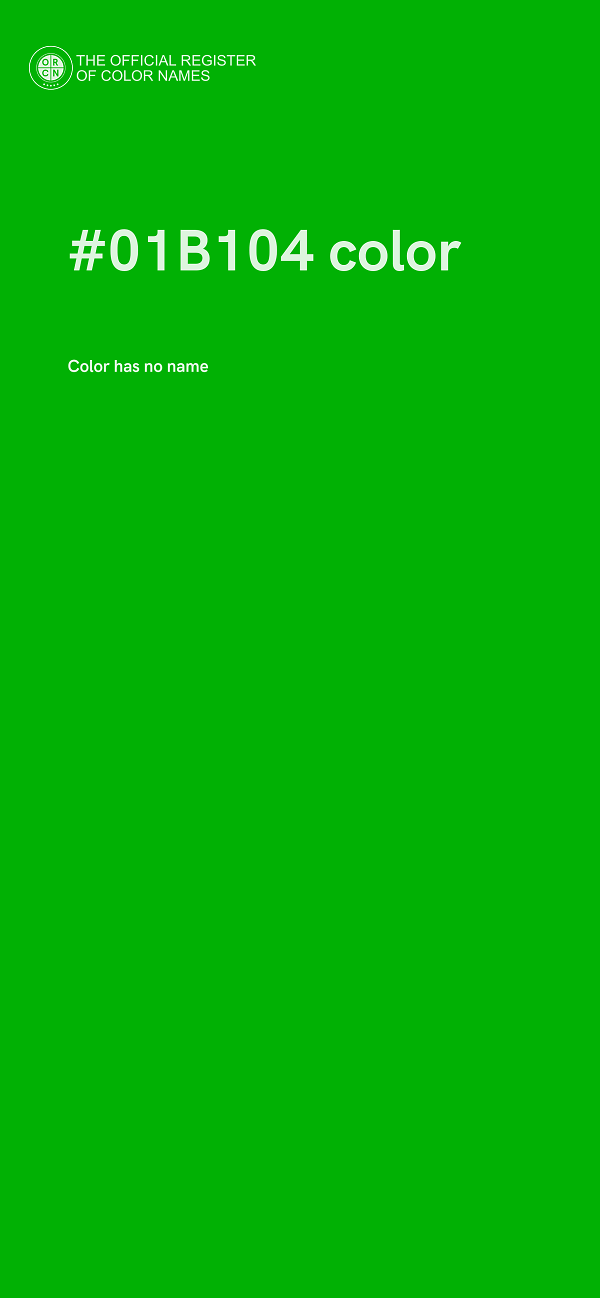 #01B104 color image