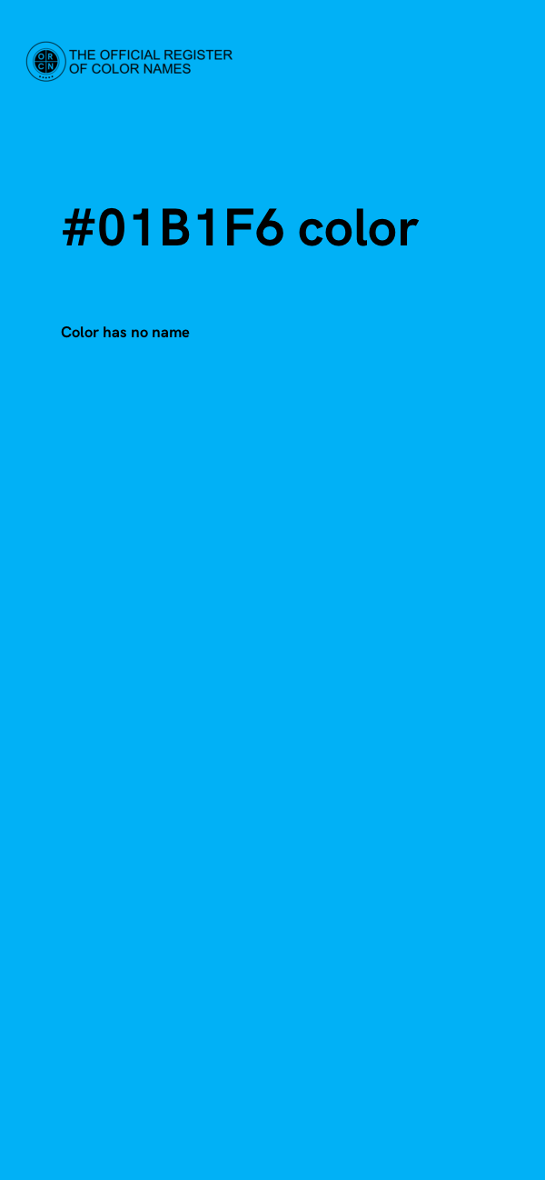 #01B1F6 color image