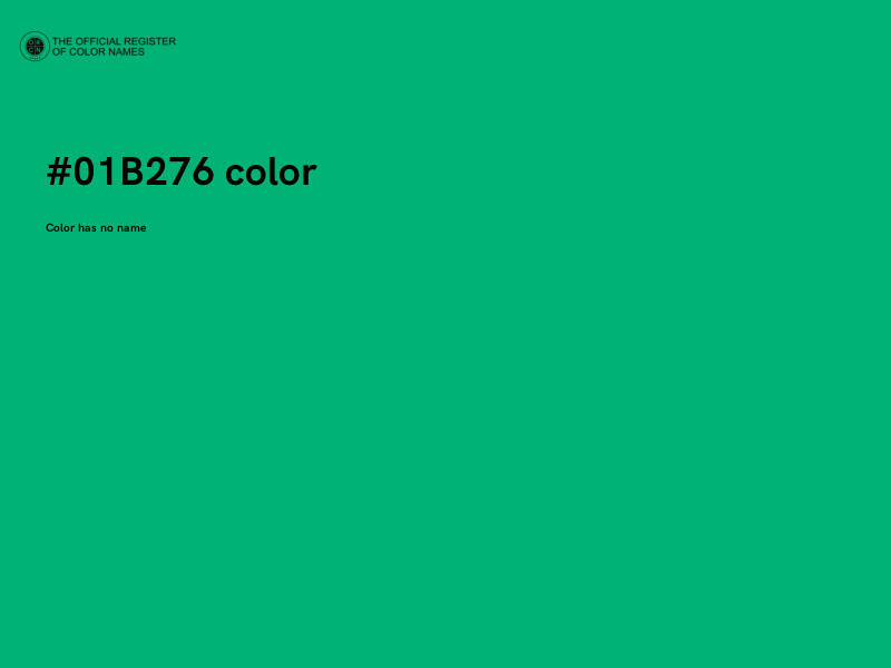 #01B276 color image