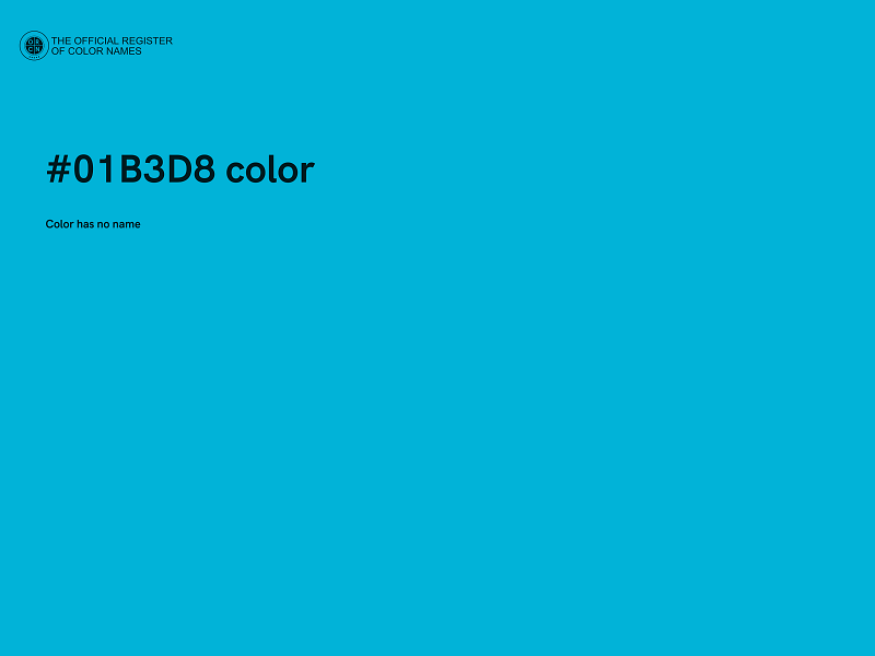 #01B3D8 color image