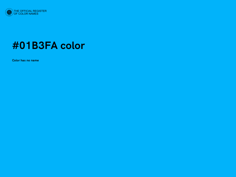 #01B3FA color image