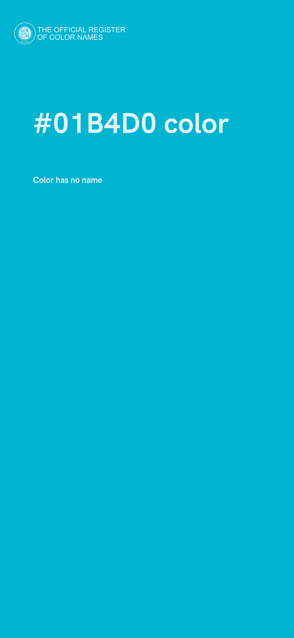 #01B4D0 color image