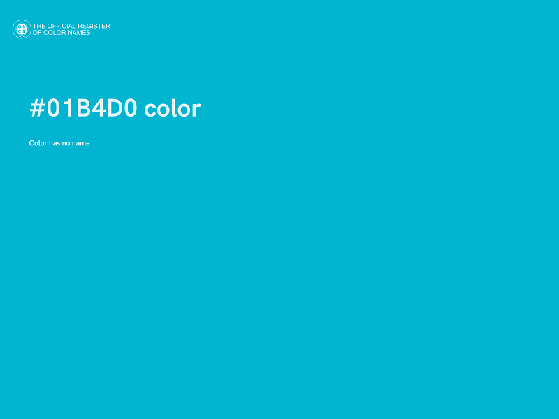 #01B4D0 color image