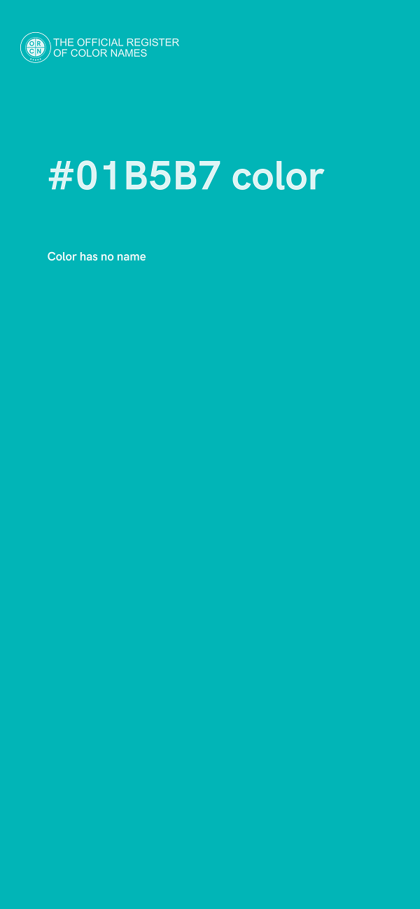 #01B5B7 color image