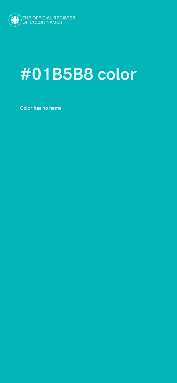 #01B5B8 color image
