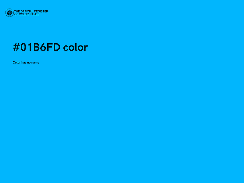 #01B6FD color image