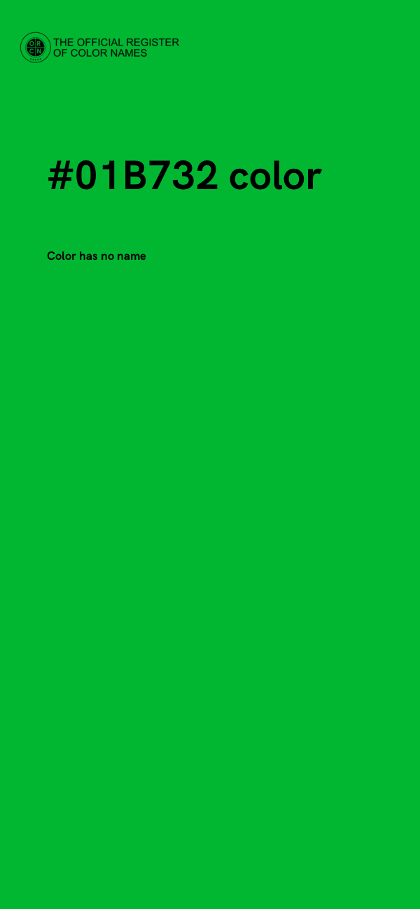 #01B732 color image