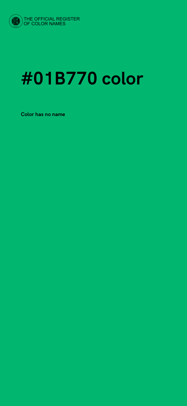 #01B770 color image