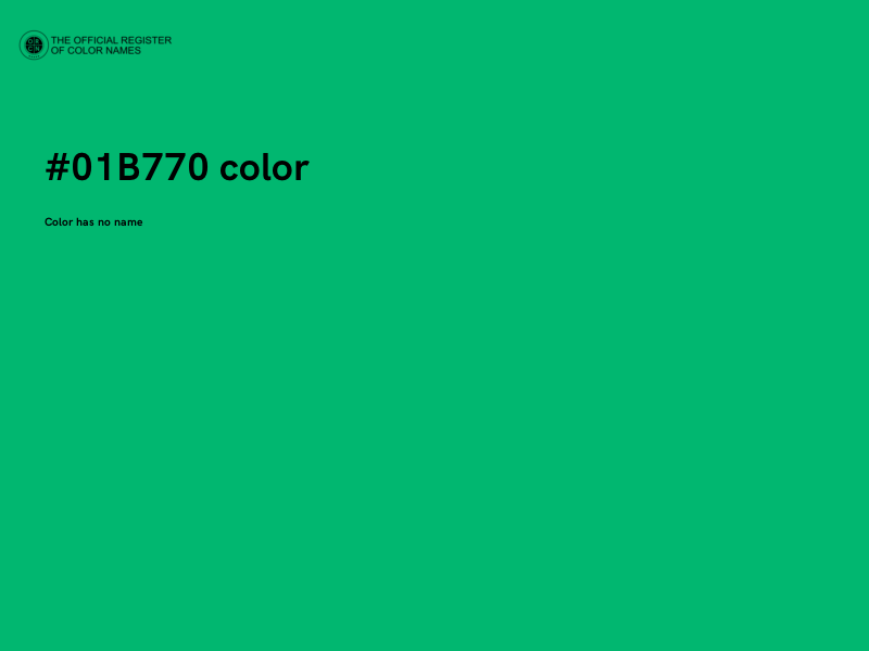 #01B770 color image