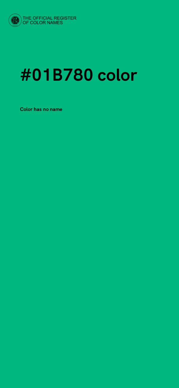 #01B780 color image