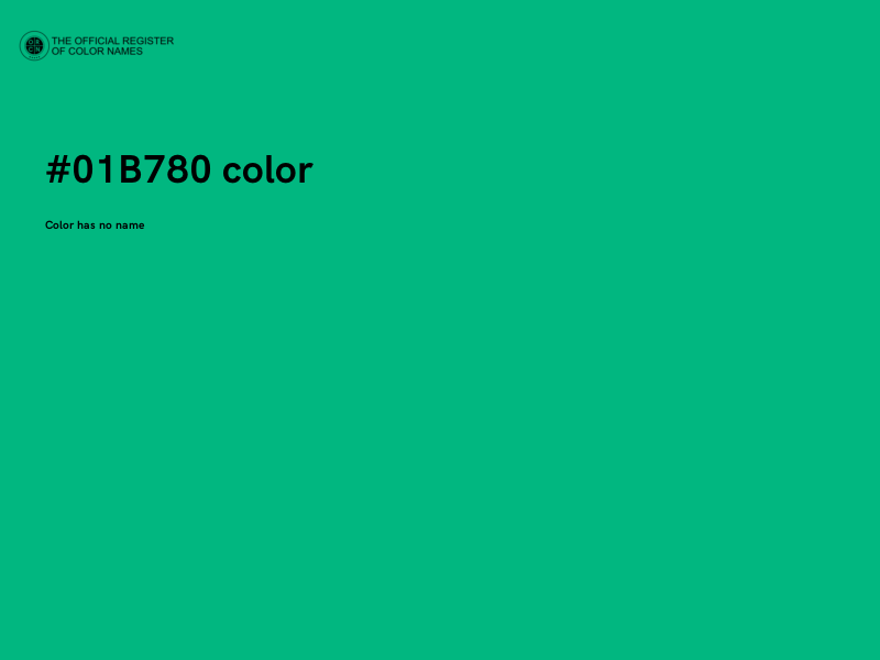 #01B780 color image